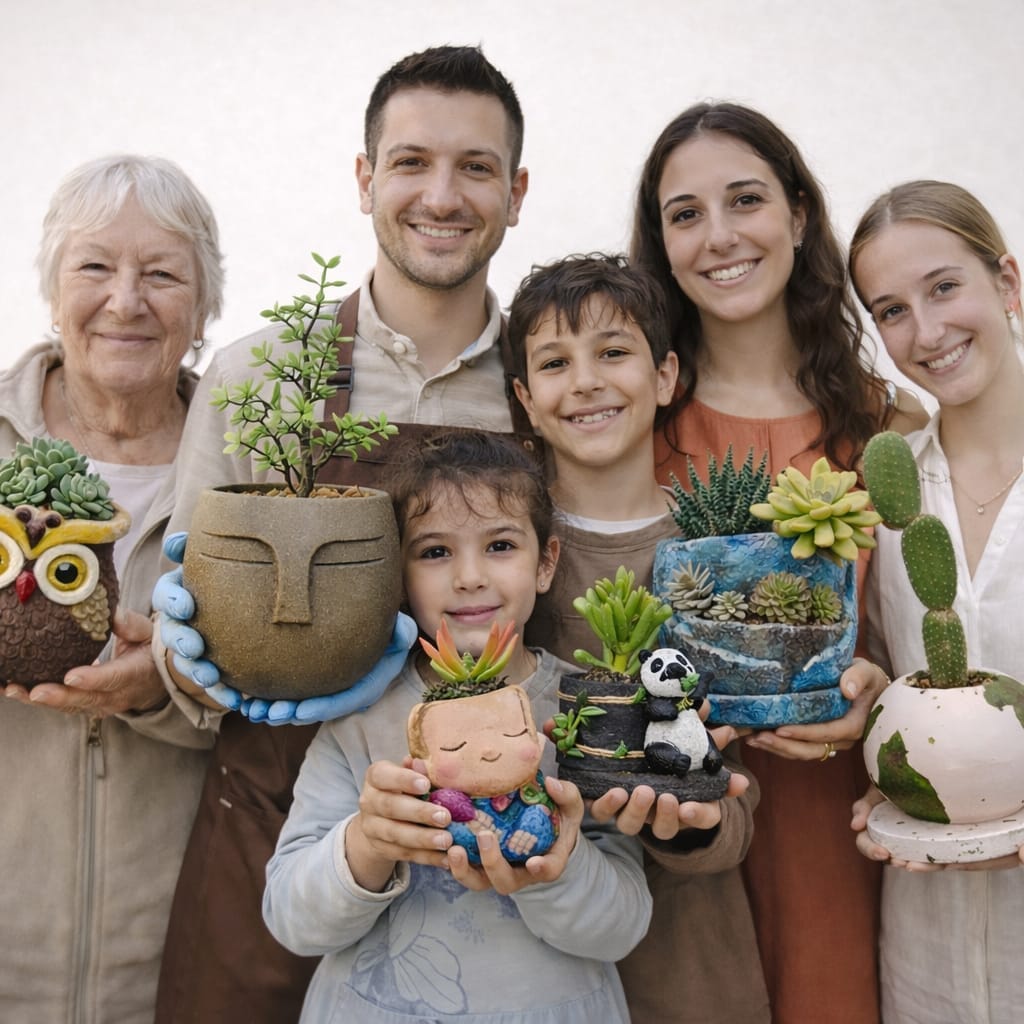 סדנת הורה וילד – יצירה משותפת בבטון סדנת הורה וילד - יצירה משותפת בבטון